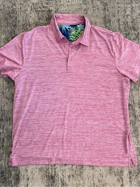 Birdies Marled Pink Polo